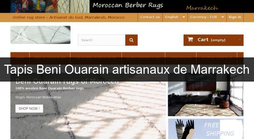 Tapis Beni Ouarain artisanaux de Marrakech