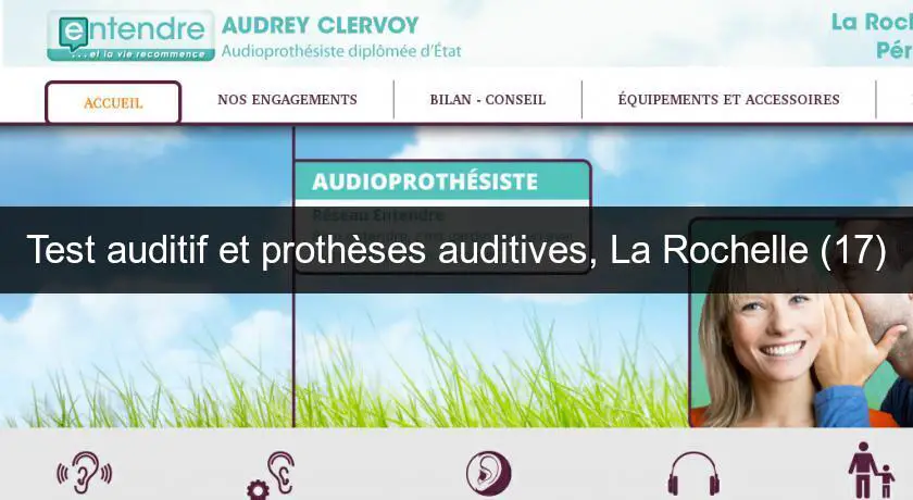 Test auditif et prothèses auditives, La Rochelle (17)