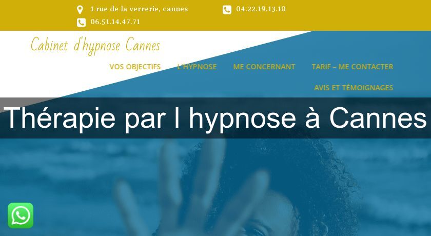 Thérapie par l'hypnose à Cannes
