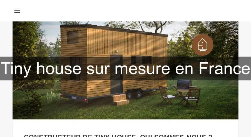 Tiny house sur mesure en France