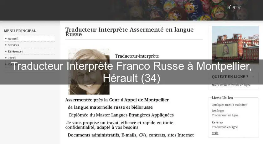 Traducteur Interprète Franco Russe à Montpellier, Hérault (34)