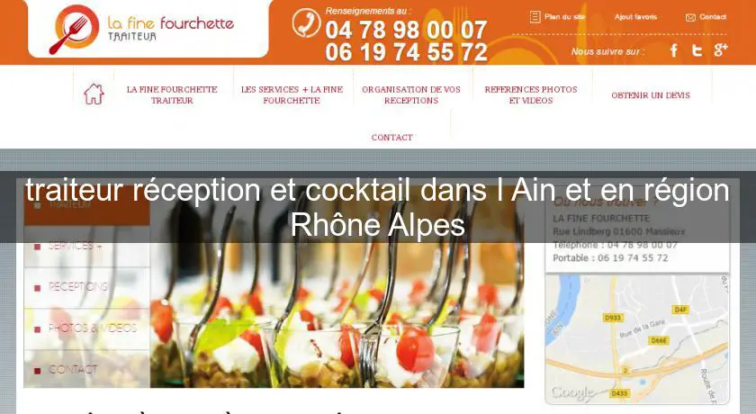 traiteur réception et cocktail dans l'Ain et en région Rhône Alpes