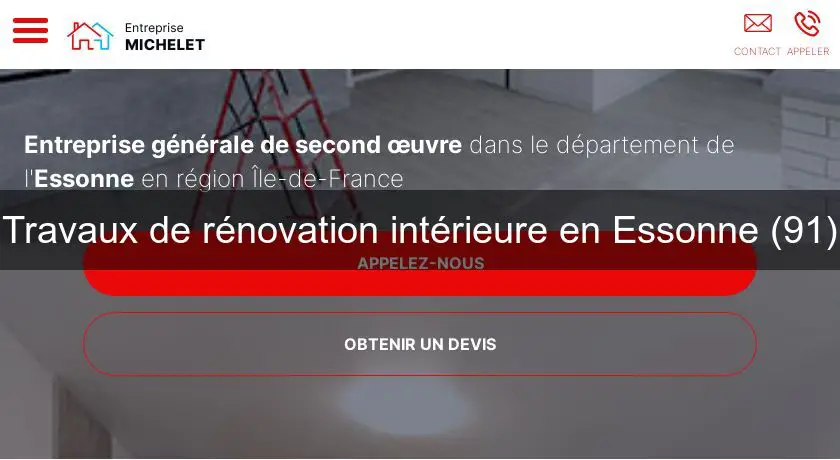 Travaux de rénovation intérieure en Essonne (91)