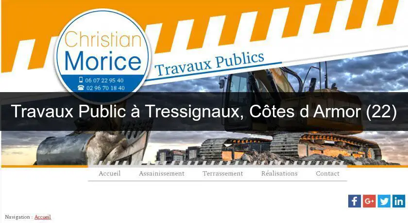 Travaux Public à Tressignaux, Côtes d'Armor (22)