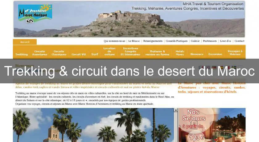 Trekking & circuit dans le desert du Maroc