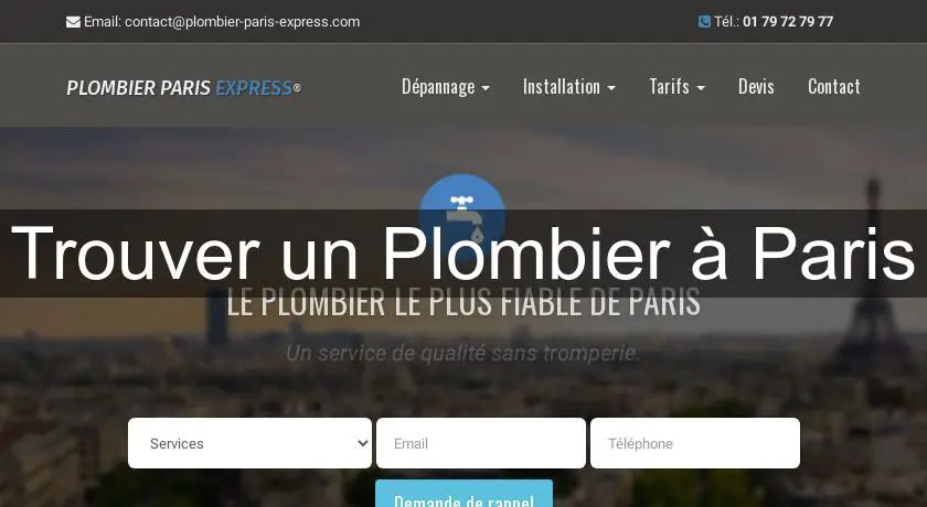 Trouver un Plombier à Paris