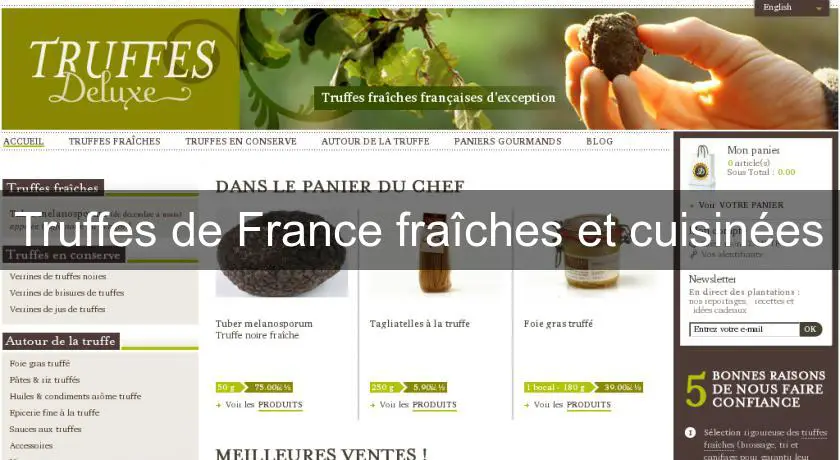 Truffes de France fraîches et cuisinées