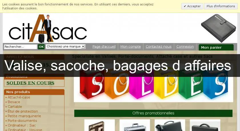 Valise, sacoche, bagages d'affaires 