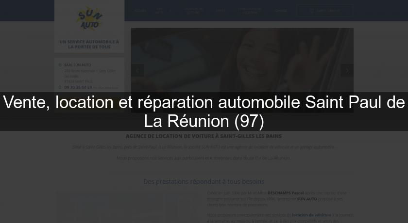 Vente, location et réparation automobile Saint Paul de La Réunion (97)