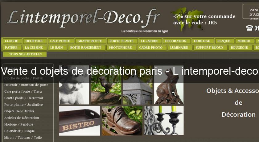 Vente d'objets de décoration paris - L'intemporel-deco