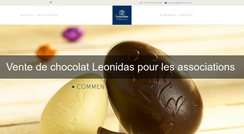 Vente de chocolat Leonidas pour les associations 