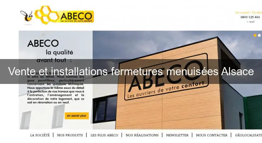 Vente et installations fermetures menuisées Alsace