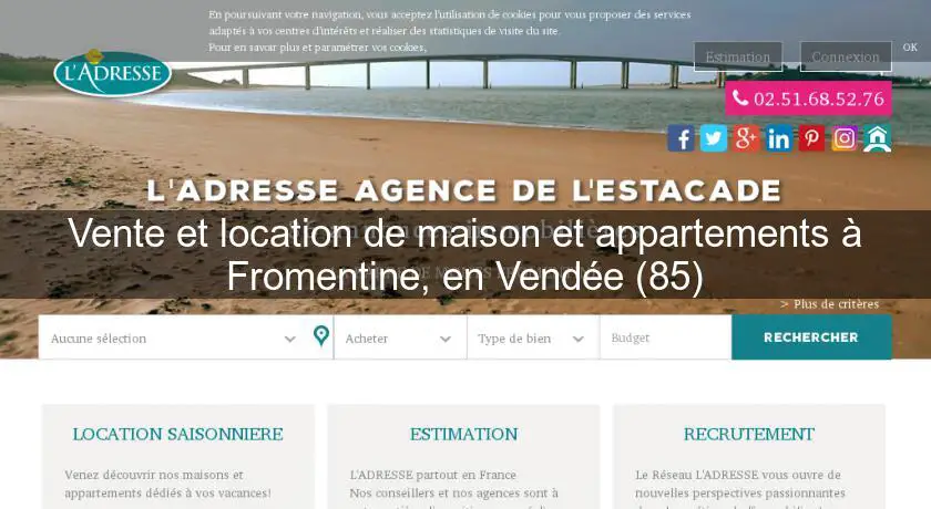 Vente et location de maison et appartements à Fromentine, en Vendée (85)