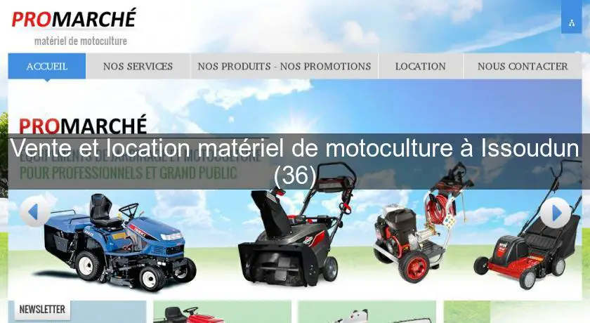 Vente et location matériel de motoculture à Issoudun (36)