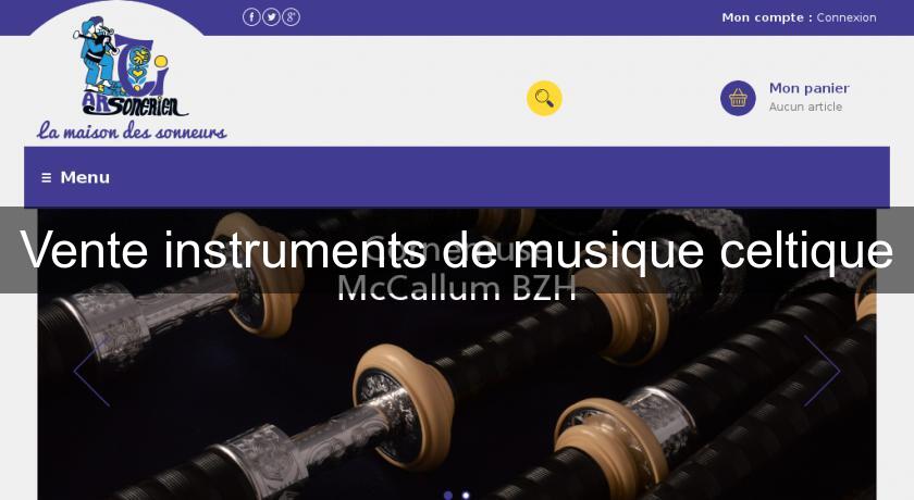 Vente instruments de musique celtique