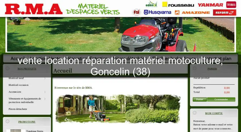 vente location réparation matériel motoculture, Goncelin (38)
