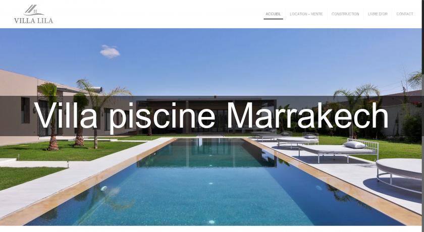 Villa piscine Marrakech
