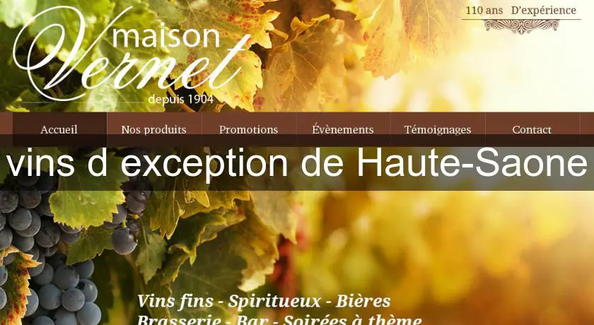 vins d'exception de Haute-Saone