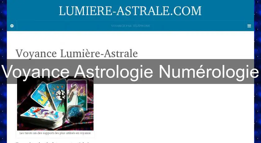 Voyance Astrologie Numérologie