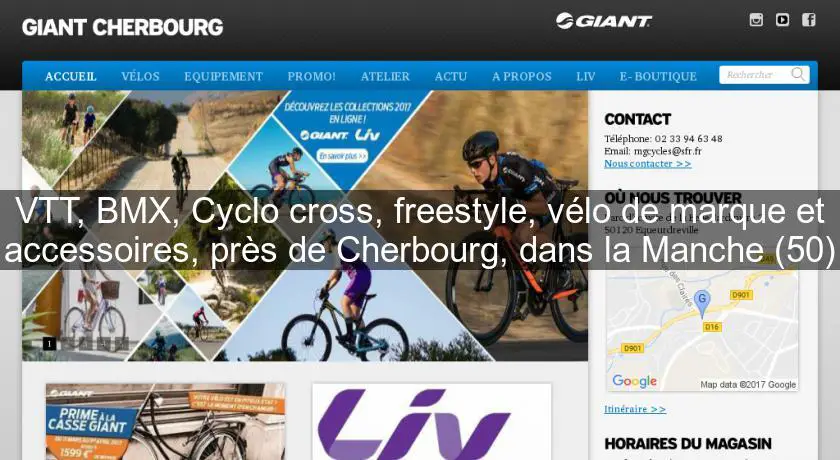 VTT, BMX, Cyclo cross, freestyle, vélo de marque et accessoires, près de Cherbourg, dans la Manche (50)