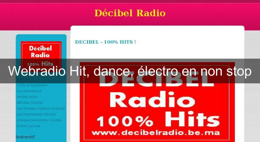 Webradio Hit, dance, électro en non stop