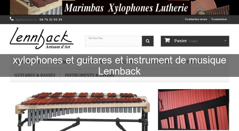 xylophones et guitares et instrument de musique Lennback