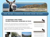 Randonnée à dos d'âne en balagne en Corse 