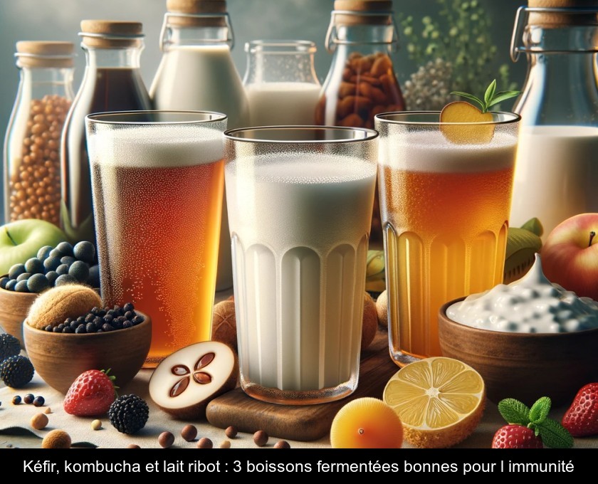 Kéfir, kombucha et lait ribot : 3 boissons fermentées bonnes pour l'immunité