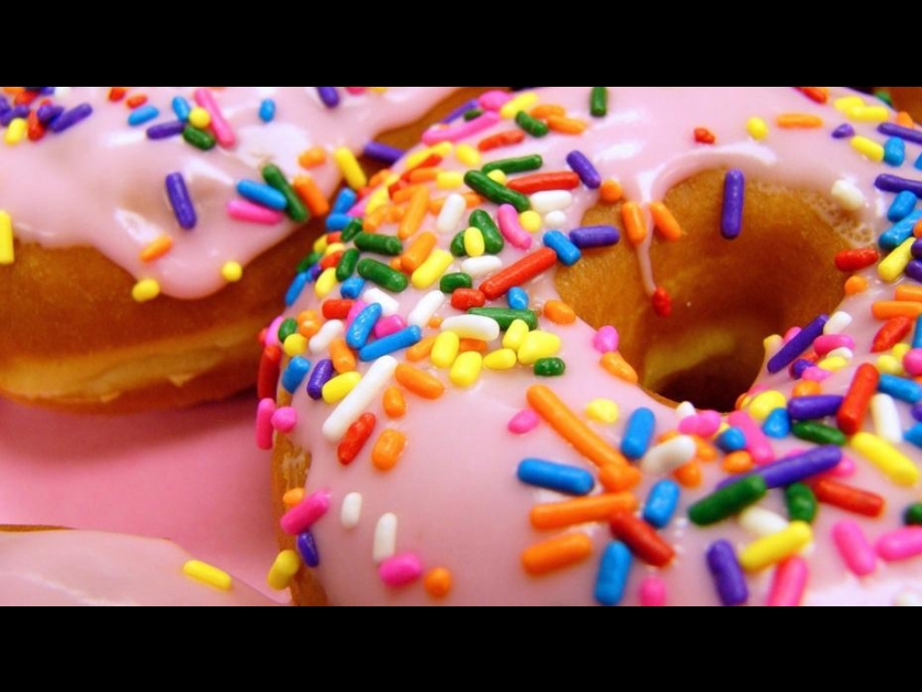 Gros Plan Image De Donuts Studio Isolée Sur Un Fond Blanc Banque D'Images Et 