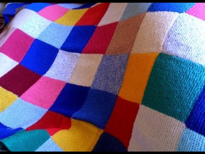 apprendre a tricoter un patchwork
