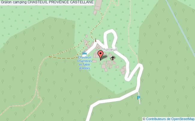 plan Camping Chasteuil Provence CASTELLANE