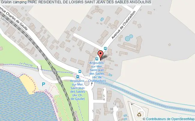 plan Camping Parc Residentiel De Loisirs Saint Jean Des Sables ANGOULINS