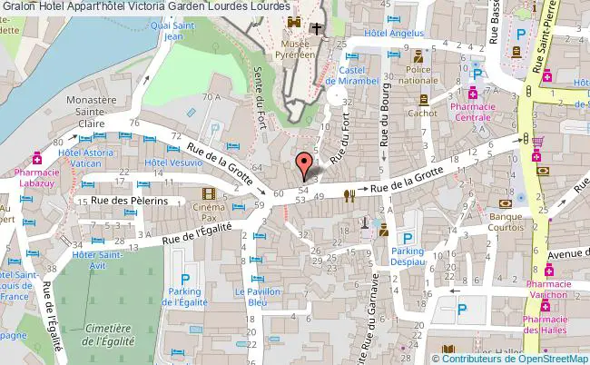 plan Appart'hôtel Victoria Garden Lourdes Lourdes