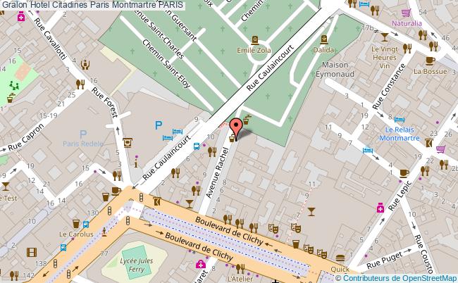 plan Résidence Citadines Paris Montmartre PARIS