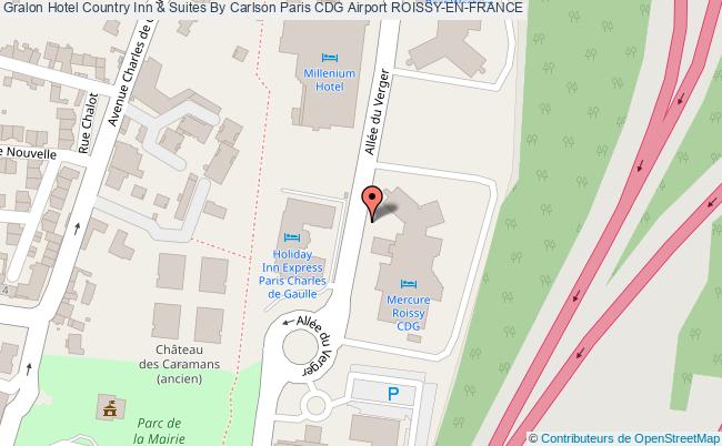 plan Hotel Country Inn & Suites By Carlson Paris Cdg Airport ROISSY-EN-FRANCE
