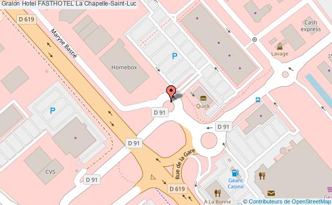 plan Fasthotel La Chapelle-Saint-Luc