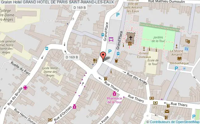 plan Grand Hotel De Paris SAINT-AMAND-LES-EAUX