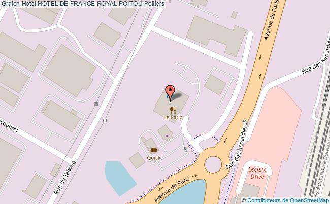 plan Hotel De France Royal Poitou Poitiers