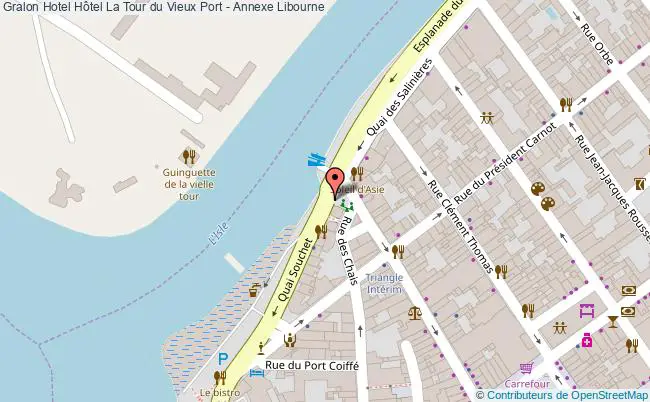 plan Hôtel La Tour Du Vieux Port - Annexe Libourne