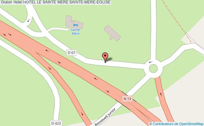 plan Hotel Le Sainte Mere SAINTE-MERE-EGLISE