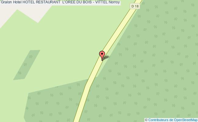 plan Hotel Restaurant  L'oree Du Bois - Vittel Norroy