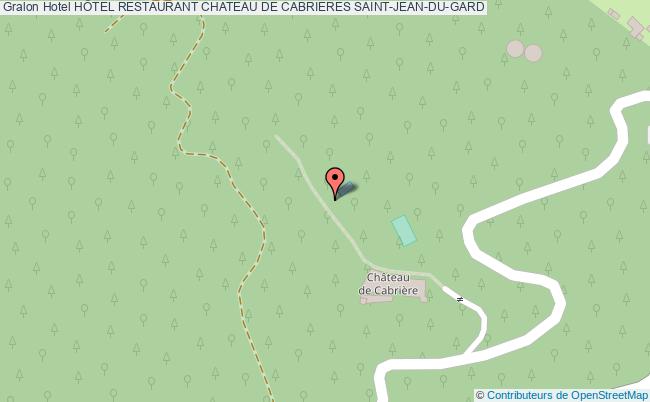 plan HÔtel Restaurant Chateau De Cabrieres SAINT-JEAN-DU-GARD