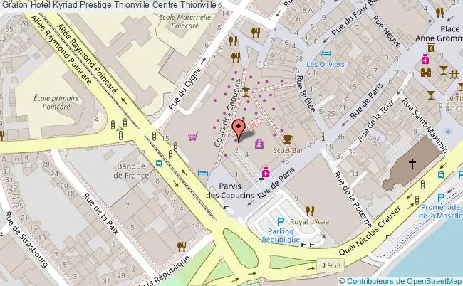 plan Kyriad Prestige Thionville Centre Thionville