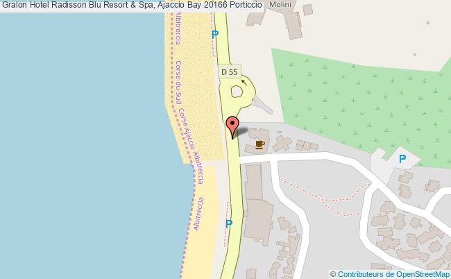 plan Radisson Blu Resort & Spa, Ajaccio Bay 20166 Porticcio