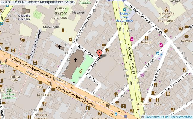 plan Residence Montparnasse PARIS