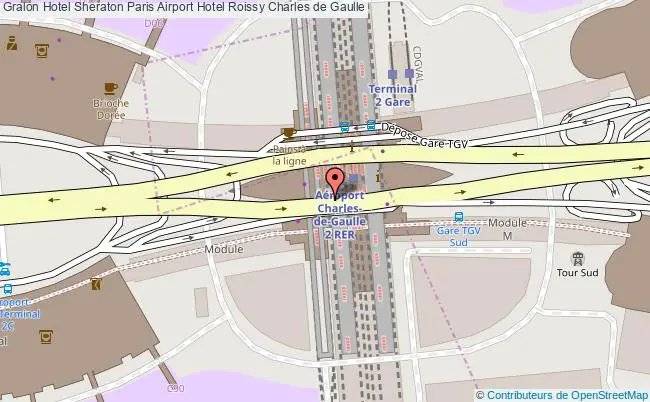 plan Sheraton Paris Airport Hotel Roissy Charles de Gaulle