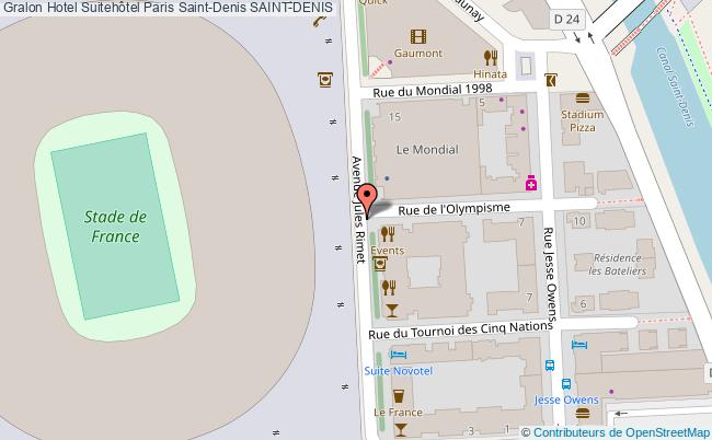 plan Suitehôtel Paris Saint-denis SAINT-DENIS