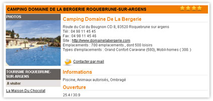 Exemple fiche camping