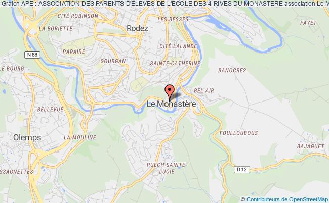 APE : ASSOCIATION DES PARENTS D'ELEVES DE L'ECOLE DES 4 RIVES DU MONASTERE