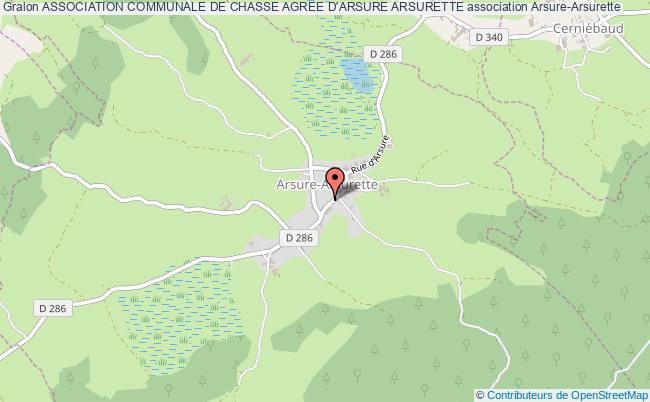 ASSOCIATION COMMUNALE DE CHASSE AGREE D'ARSURE ARSURETTE